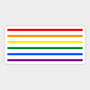 Pride Rainbow Stripes Sticker